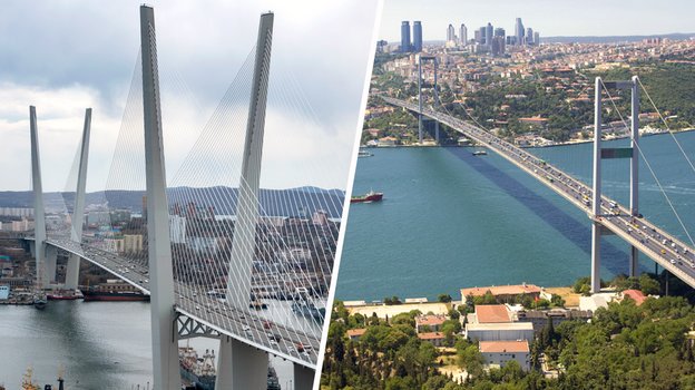 Пролив Босфор Восточный, Россия; пролив Босфор, Турция. Пролив Босфор Восточный, Россия; пролив Босфор, Турция