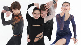 Фигуристы Владислав Дикиджи, Анастасия Мишина, Александр Галлямов и Аделия Петросян.