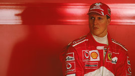 Немецкий автогонщик Формулы-1 Михаэль Шумахер.