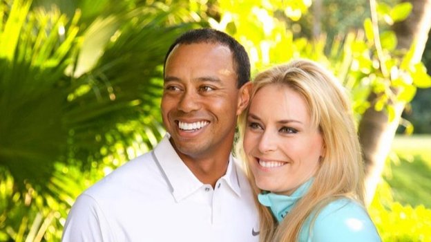 Тайгер Вудс и Линдси Вонн.