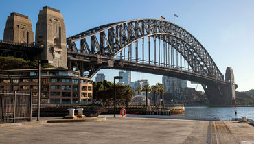 Вид на Мост Харбор-Бридж. Сидней