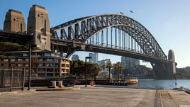 Вид на Мост Харбор-Бридж. Сидней