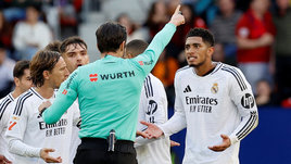 Неназначенный пенальти, удаление Беллингема и желтая Анчелотти. Судейский скандал в игре «Реала» и «Осасуны»