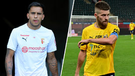 Футболисты Родриго Саласар и Данил Глебов