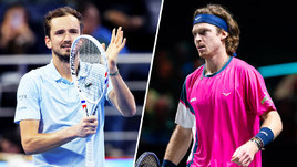 Теннисисты Даниил Медведев и Андрей Рублев