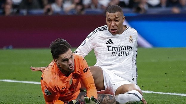 Эдерсон и Килиан Мбаппе.