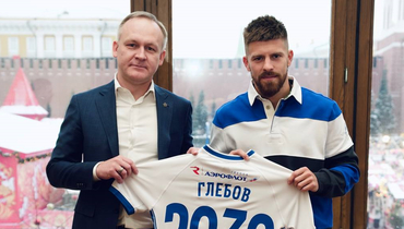 Генеральный директор «Динамо» Павел Пивоваров и Данил Глебов.