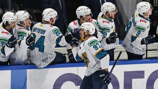 Даниил Сероух (№ 97) празднует гол в ворота «Динамо».