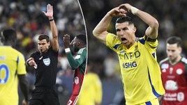 Футбольный судья Кирилл Левников и нападающий «Аль-Насра» Криштиану Роналду