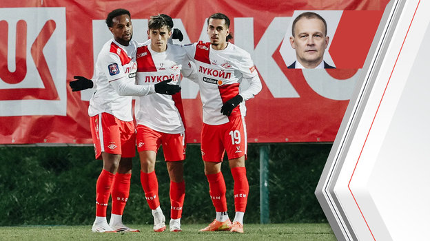 Футболисты «Спартака» Ливай Гарсия, Пабло Солари и Хесус Мануэль Медина