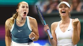 Российские теннисистки Мирра Андреева и Мария Шарапова