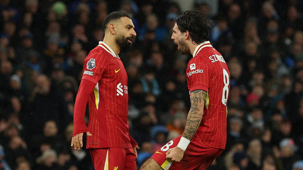 Мохамед Салах и Доминик Собослаи.