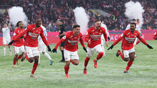 Кристофер Мартинс, Манфред Угальде, Олег Рябчук и Маркиньос. Футболисты «Спартака» Кристофер Мартинс, Манфред Угальде, Олег Рябчук и Маркиньос