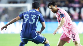 Футболисты Магомед-Шапи Сулейманов и Лионель Месси в матче «Интер Майами» — «Спортинг Канзас-Сити» (3:1). 26 февраля. Форт Лодердейл.