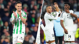 Футболисты Антони, Килиан Мбаппе и Орельен Чуамени.