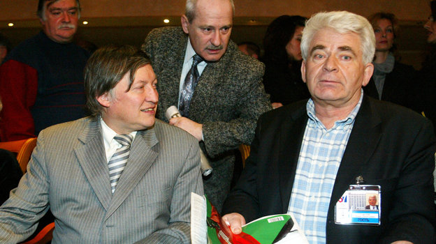 Анатолий Карпов и Борис Спасский.