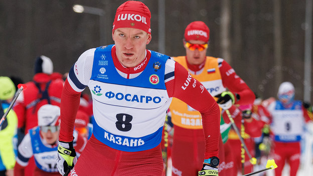 Лыжный гонщик Александр Большунов