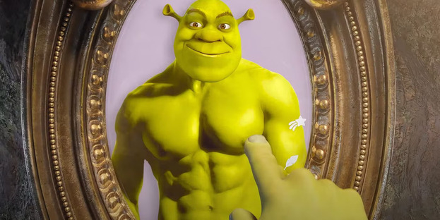 Кадр из тизера «Шрек 5». Кадр из тизера «Шрек 5», реж. Уолт Дорн, Конрад Вернон, Брэд Эблесон/ Universal Pictures