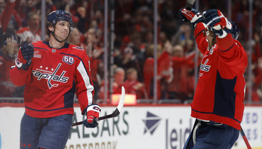 Дилан Строум и Александр Овечкин.