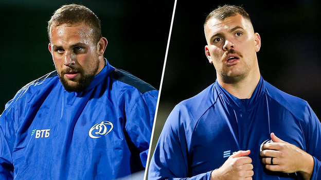 Регбисты «Динамо» Арноут Малербе и Гюнтер ван Вуурен