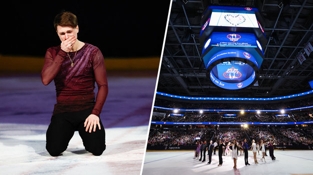 Фигурист Максим Наумов и участники шоу «Legacy on Ice»