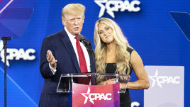 Пловчиха Райли Гейнс и президент США Дональд Трамп