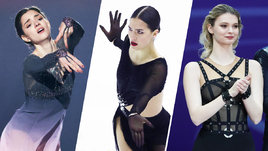 Фигуристки Евгения Медведева, Станислава Константинова и Анастасия Скопцова