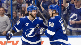 Кучеров продолжает гонку за Маккинноном! Набрал три очка и принес победу «Тампе»