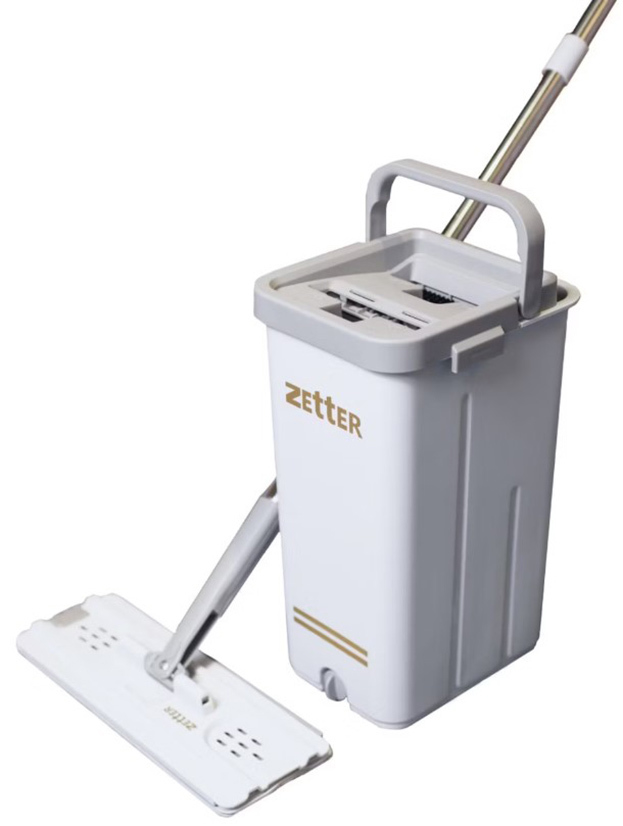 Швабра с отжимом и ведром Zetter Premium M.