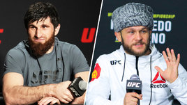 Бойцы ММА Магомед Анкалаев и Рафаэль Физиев