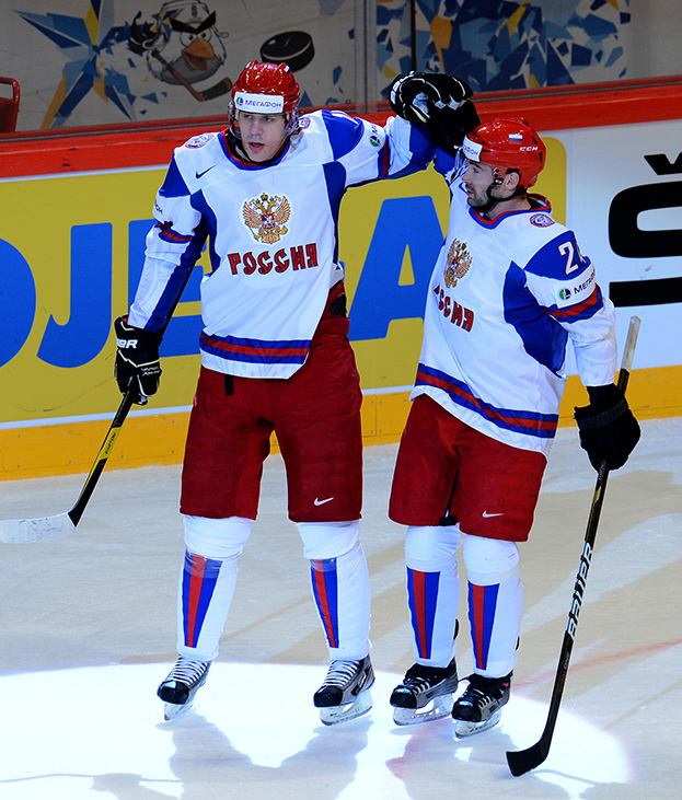 Евгений Малкин и Александр Попов.