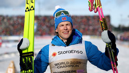 Лыжный гонщик Йоханнес Клебо