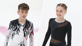 Фигуристы Лев Лазарев и Маргарита Базылюк