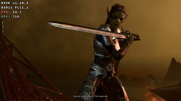 Baldur's Gate 3 на Winlator.