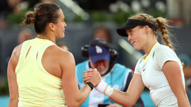 Теннисистки Арина Соболенко и Мирра Андреева