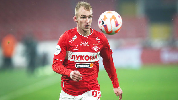 Даниил Денисов. Фуболист «Спартака» Даниил Денисов