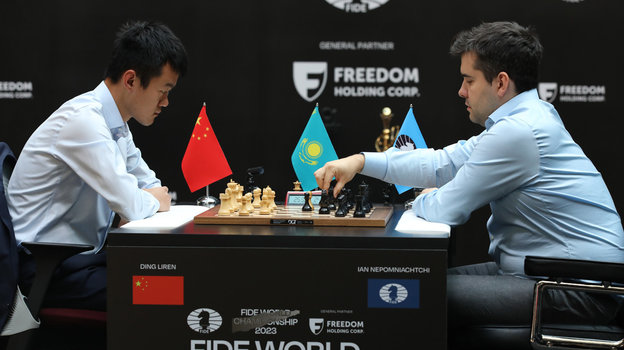 Дин Лижэнь и Ян Непомнящий. Шахматисты Дин Лижэнь и Ян Непомнящий