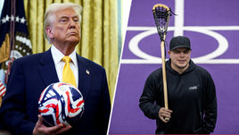 Президент США Дональд Трамп игрок в лакросс из племени ирокезов Коди Джеймисон
