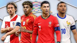 Футболисты Лука Модрич, Ламин Ямаль, Криштиану Роналду и Килиан Мбаппе