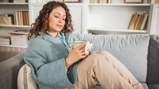 Девушка заболела