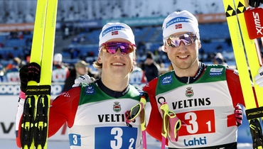 Норвецжы Клебо и Нортуг выиграли командный спринт на этапе Кубка мира в Лахти