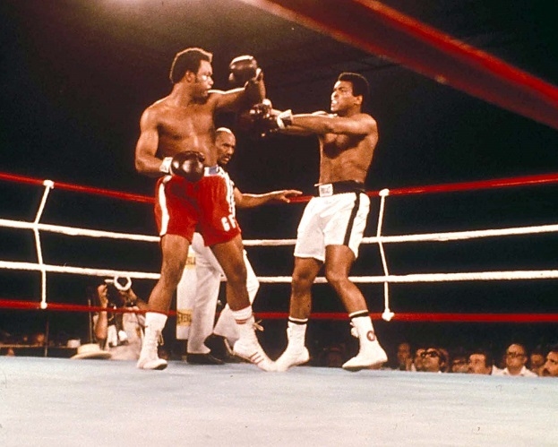 Джордж Форман и Мухаммед Али. Боксеры Джордж Форман и Мухаммед Али