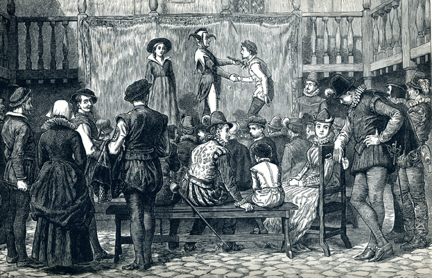 Лондонский театр во времена королевы Елизаветы.