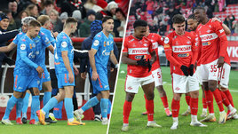 Футболисты «Зенита» и «Спартака»