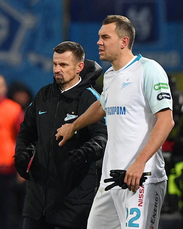 Сергей Семак и Артем Дзюба.