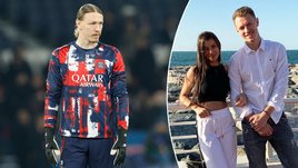 Вратарь «ПСЖ» Матвей Сафонов и его бывшая жена Анастасия Казачек
