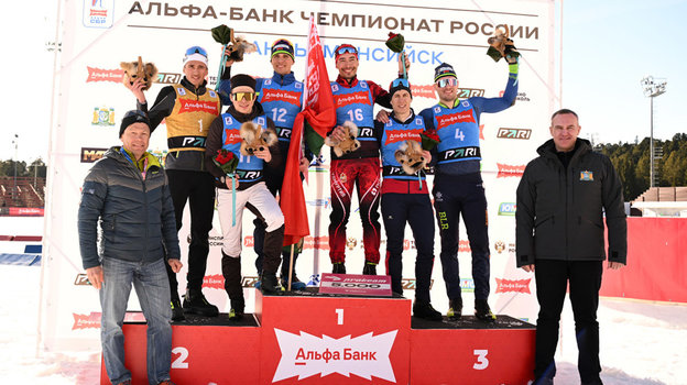 Призеры мужского масс-старта. Призеры мужского масс-старта на чемпионате России по биатлону