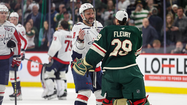 Александр Овечкин и Марк-Андре Флери.