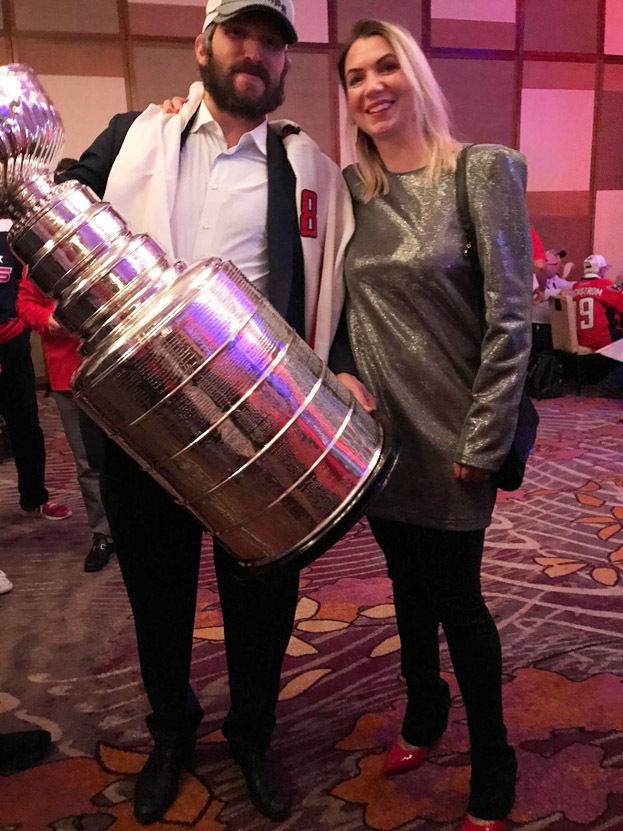 Александр Овечкин и Анастасия Гимаева. Нападающий «Вашингтона» Александр Овечкин и Анастасия Гимаева