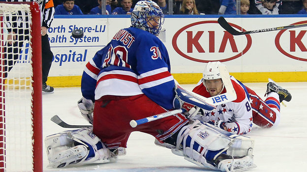 Александр Овечкин и Хенрик Лундквист в 2015 году.